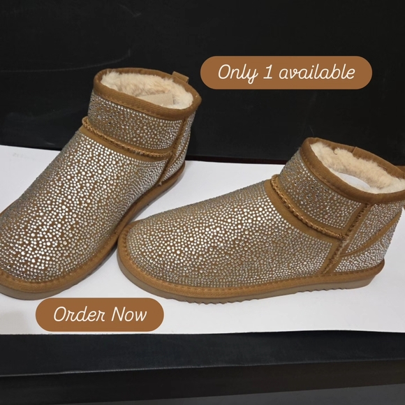 INC International Concepts Gold Ankle Booties Size 10 - Picture 1 of 7